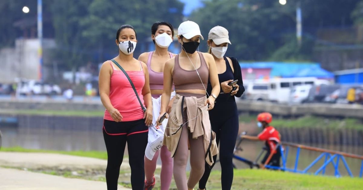 Here are the mask guidelines for indoor and outdoor exercises in areas